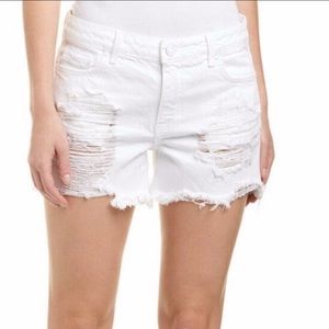 3 for $20 Eight Dreams High-Waisted Jean Shorts Cut-Offs Denim Frayed Pale Pink